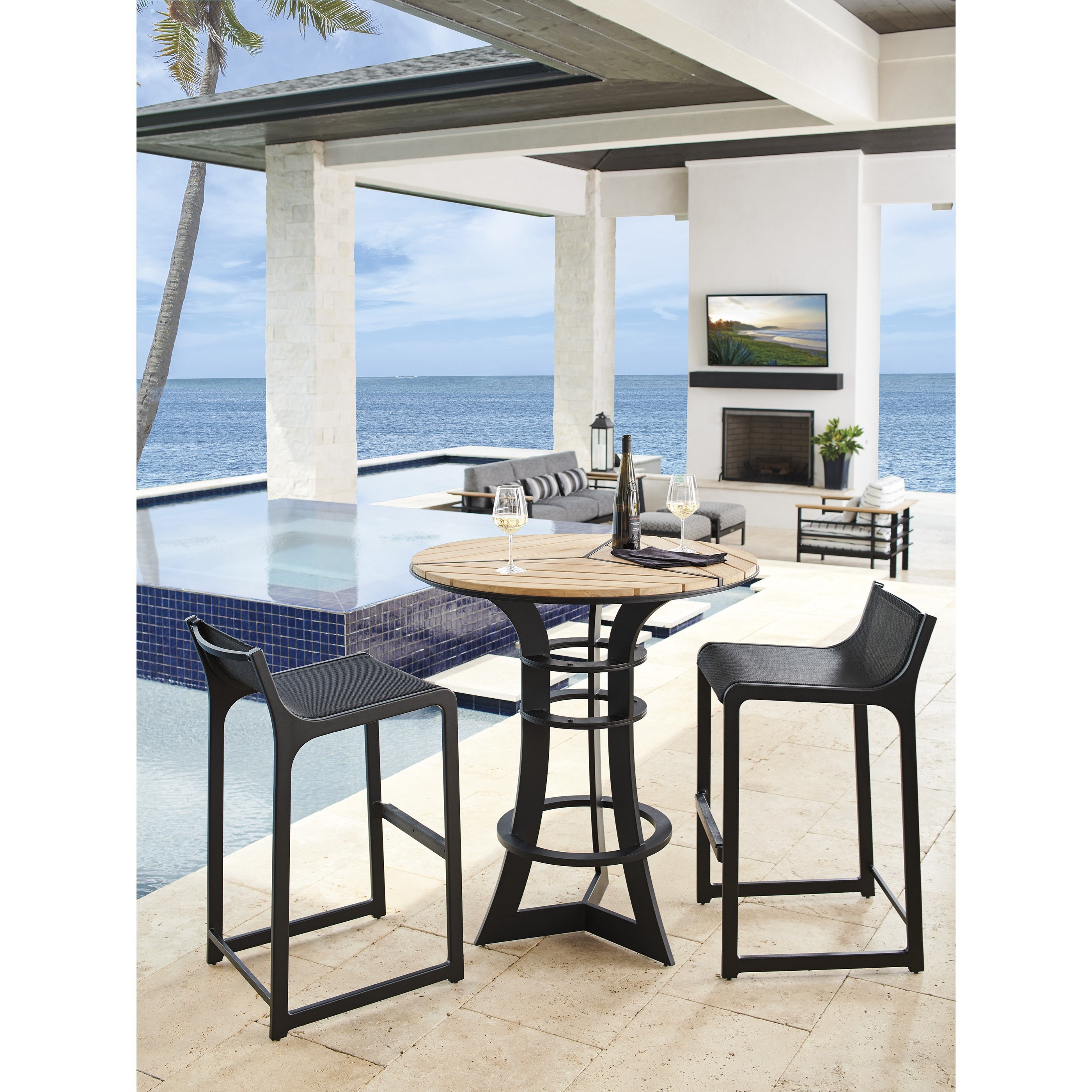 Modern outdoor 2025 bistro table